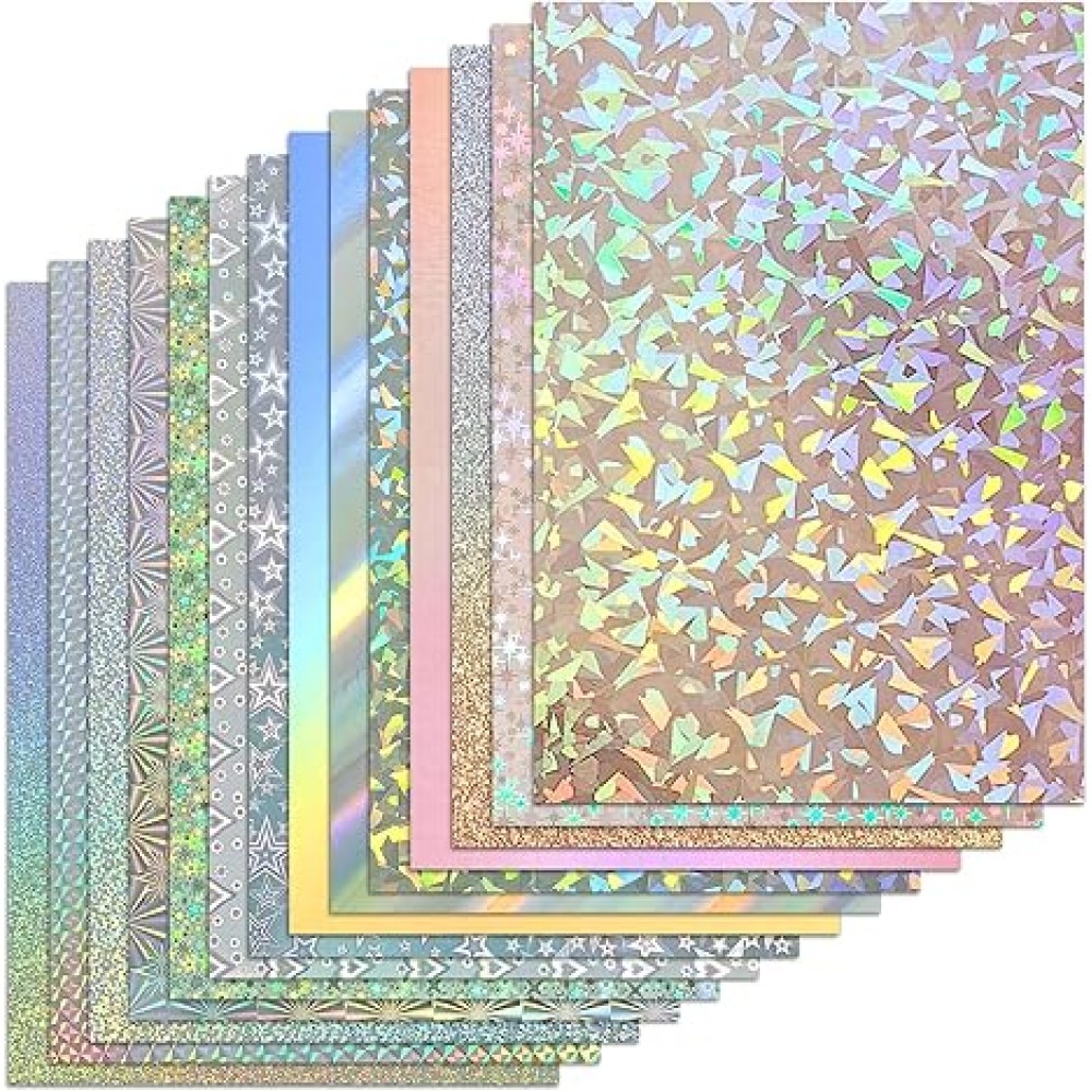 28 Sheets Holographic Cardstock