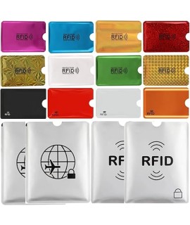 16 RFID Blocking Sleeves Set