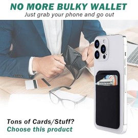 3Pack Cell Phone Card Holder Pocket for Back of Phone