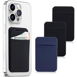 3Pack Cell Phone Card Holder Pocket for Back of Phone