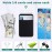 3Pack Cell Phone Card Holder Pocket for Back of Phone