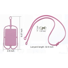 Silicone Phone Card Holder Sleeves with Wrist Strap